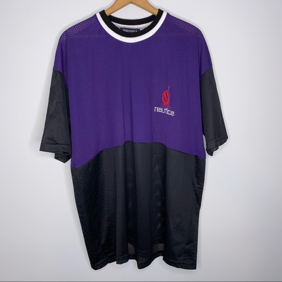 VINTAGE NAUTICA COMPETITION SIZE XL COMPETITION MESH SHIRT - Picture 5 of 7